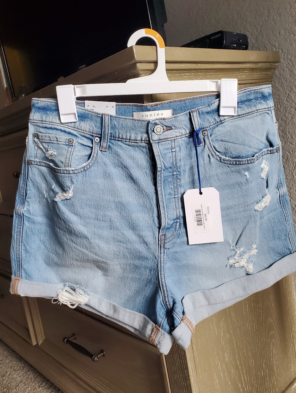 Eunina Olivia Ultra High Rise Shorts Size L